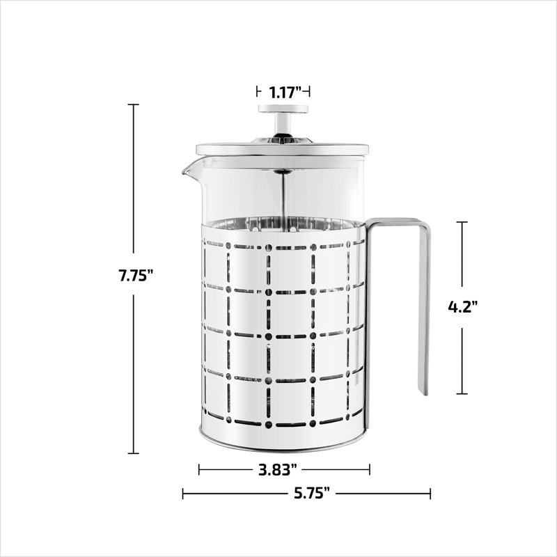 Ovente Stainless Steel French Press Coffee Maker & Reviews Wayfair